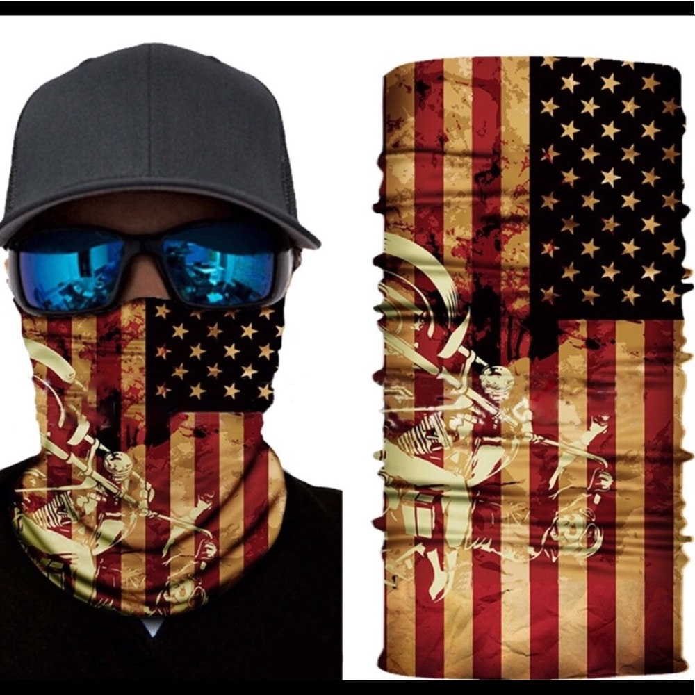 Seamless Tube Bandanas Face Covering New
